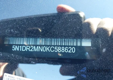 2019 Nissan Pathfinder Sl z USA, uszkodzony, nr VIN 5N1DR2MN0KC588620